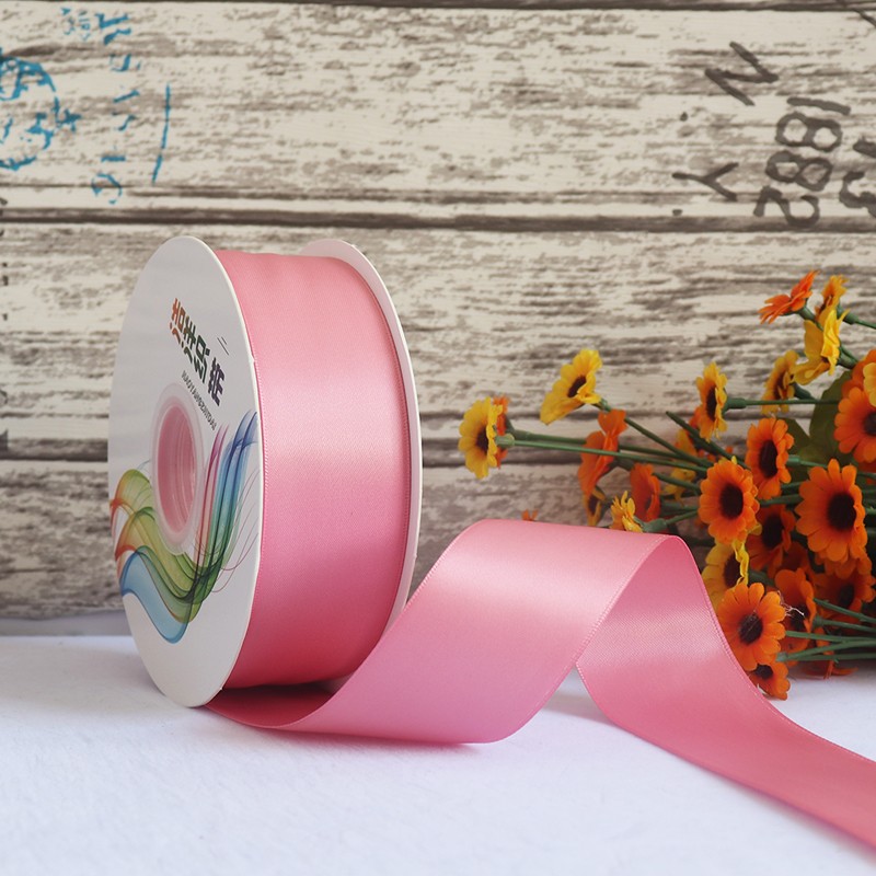 Cinta de satén de doble cara de 4 cm para manualidades, cinta de poliéster, cinta para flores, cinta de seda, cinta para decoración de pasteles, cinta para cajas de regalo, accesorios para el cabello, lazos para regalo image 25