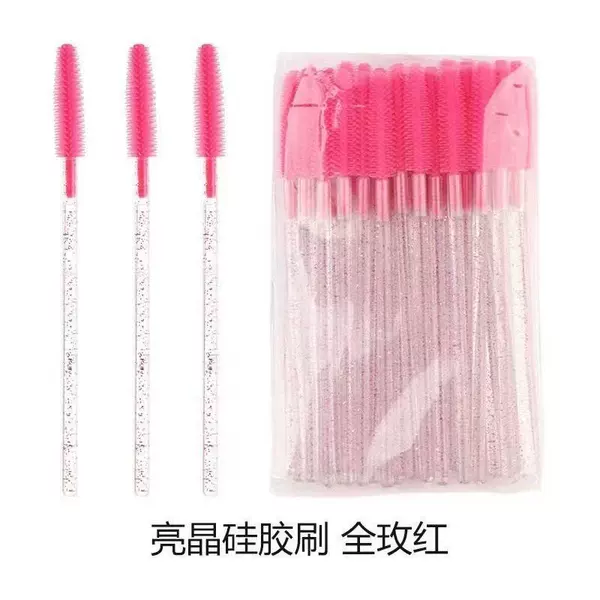 Crystal pole rose red