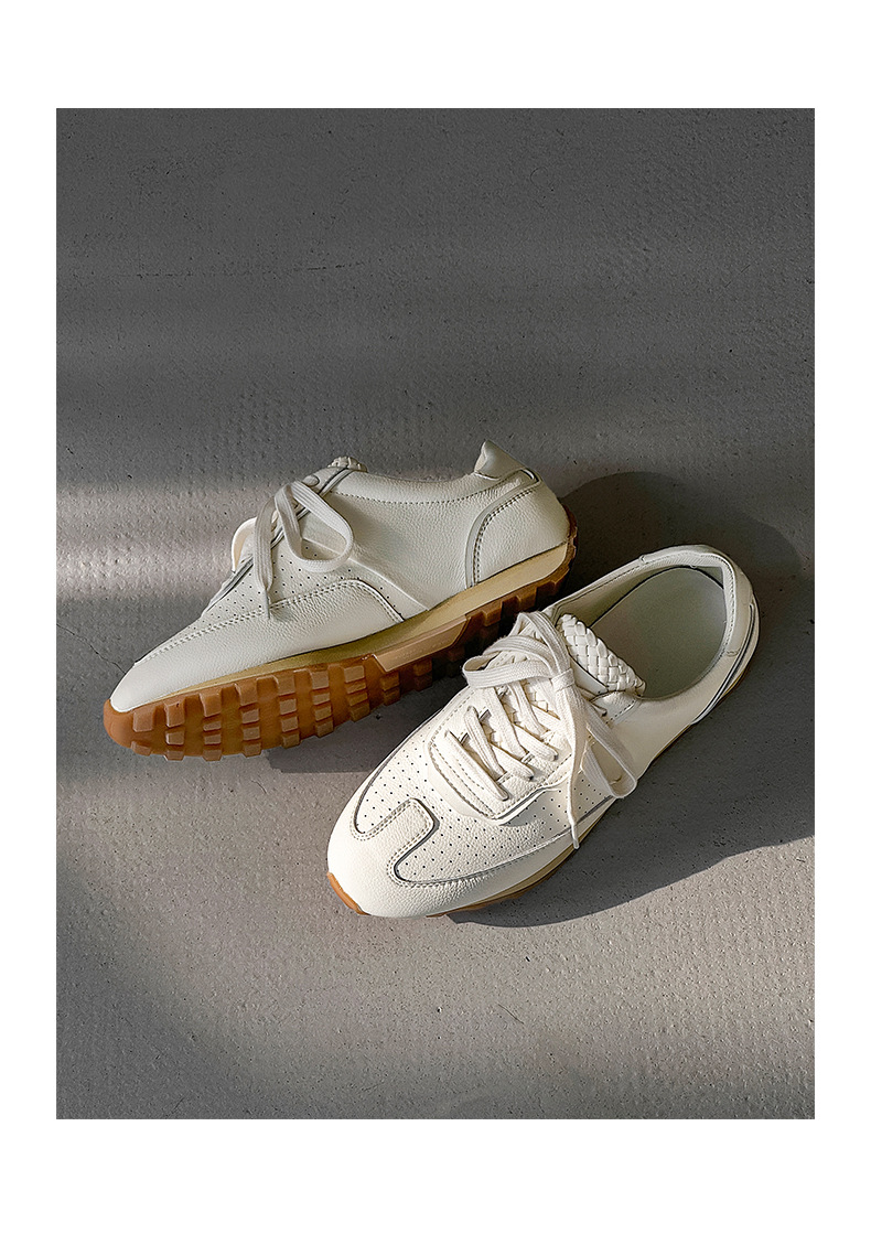 3699 Retro Jogging Shoes For Men And Women Couples Hand Woven Sports Shoes Thick Soled Height Enhancing Pointed Toe German Training Shoes_voghion.com