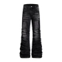 拖地小众宽松堆积牛仔裤