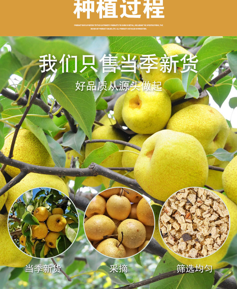 Dried Snow Pear Dices (Pyrus spp.) — Low-Temperature Dried Fruit Cubes for Tea & Soup preparation