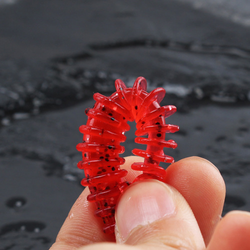 Aohu soft bait light dancing insect Luya bait bass black fish mandarin fish Luya soft bait needle tail black pit noodle worm fake bait