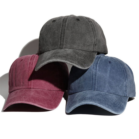 Baseball Cap Wholesale Foreign Trade Korea Soft Top Men's Women's Embroidery Washed Old Outdoor Mountaineering Cap Spring and Summer Sports Cap