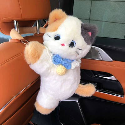 Car tissue box/set – Box - blue-bell-scarf-calico-cat-tissue-box