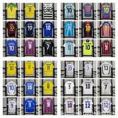 レトロ 0607AC ホーム ブラジル バルセロナ No.22 カカ ロナウド ジャージ 半袖 サッカー シャツ