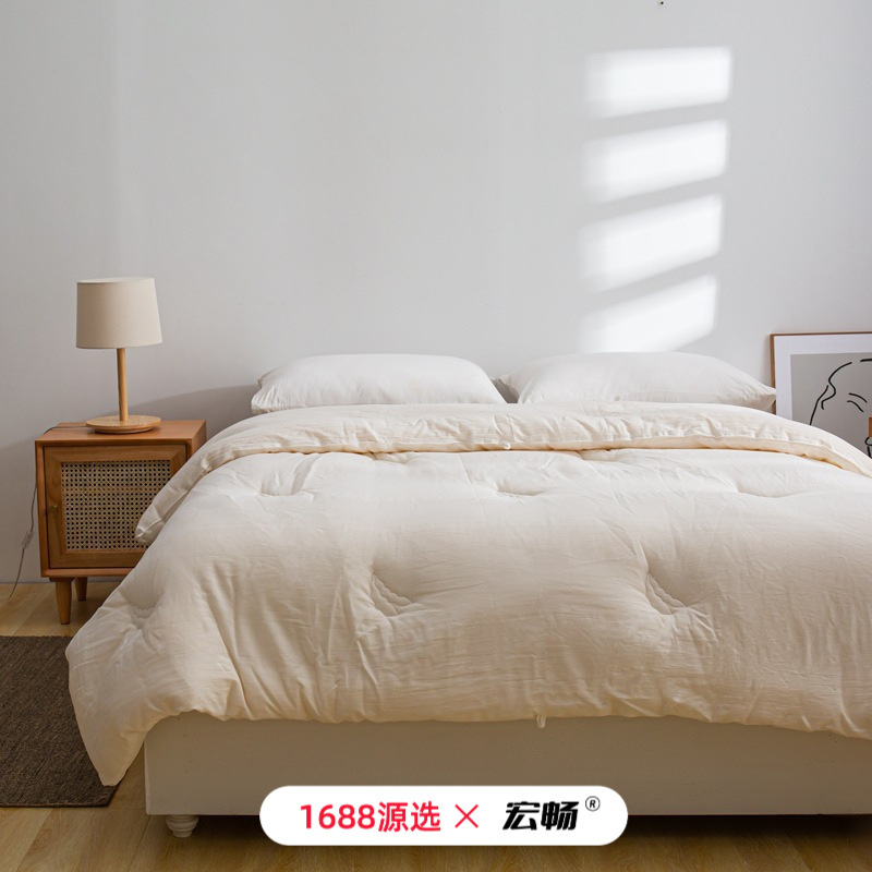 元治徳川日本式無印純綿大豆繊維布団良品布団布団芯原綿純色四季被春秋布団