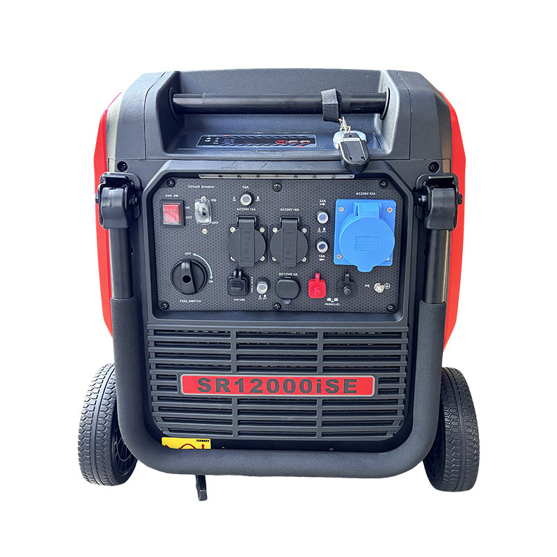 9kW gasoline generator 220V small outdoor portable low-noise inverter emergency backup with wheels