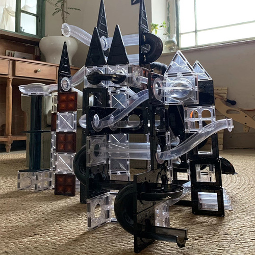 Wellbbplay transparent track colored rolling ball pipe building blocks Australia's best-selling magnetic pieces