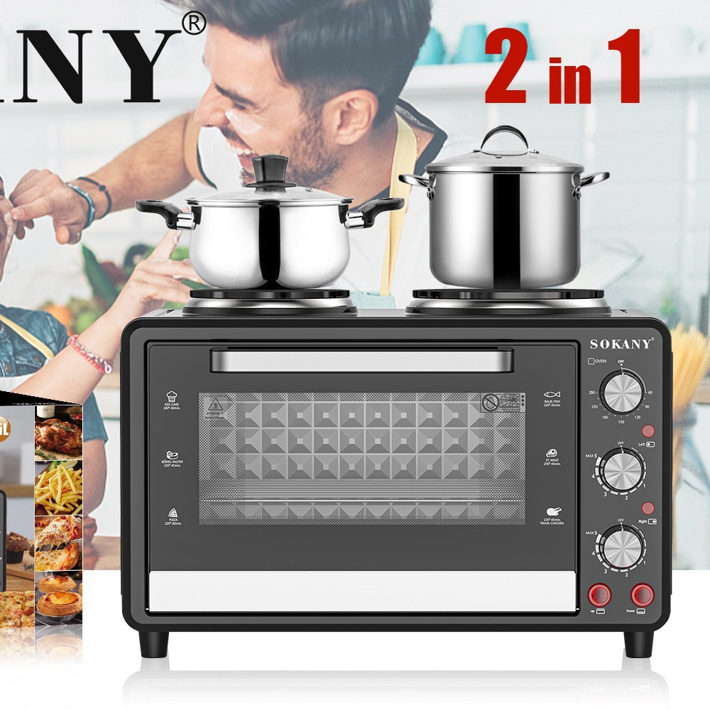 Foreign Trade Sokany Household Electric Oven 35L Capacity Oven Baking Kitchen Multi-Function Oven Oven 437