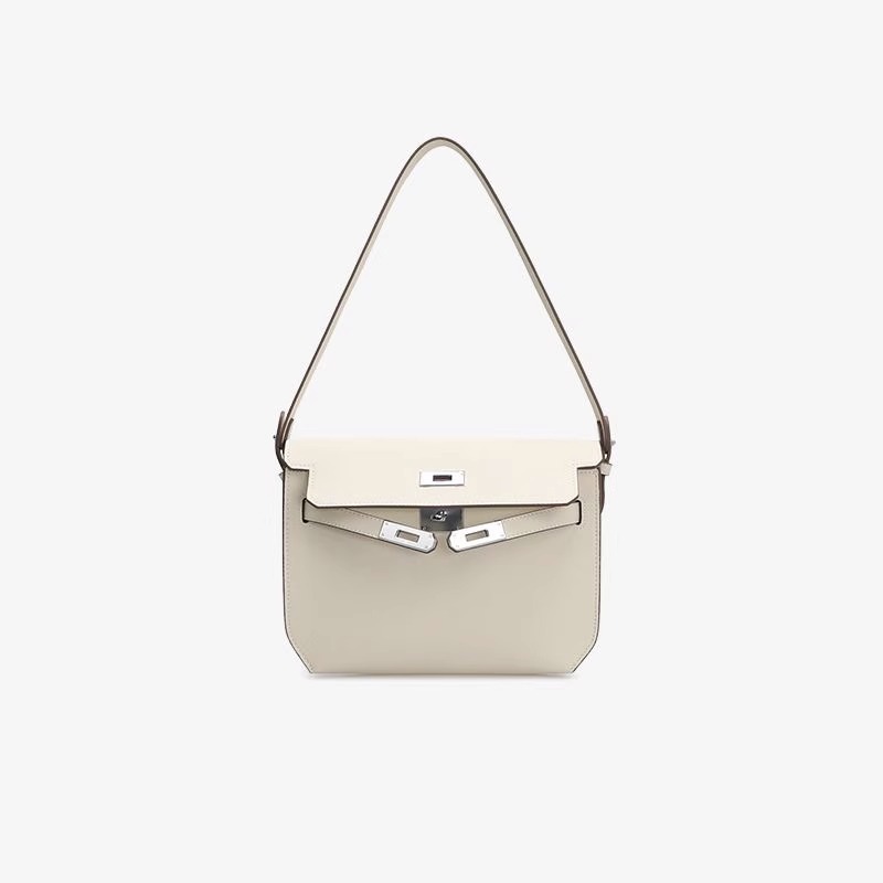 흰색 메신저 백