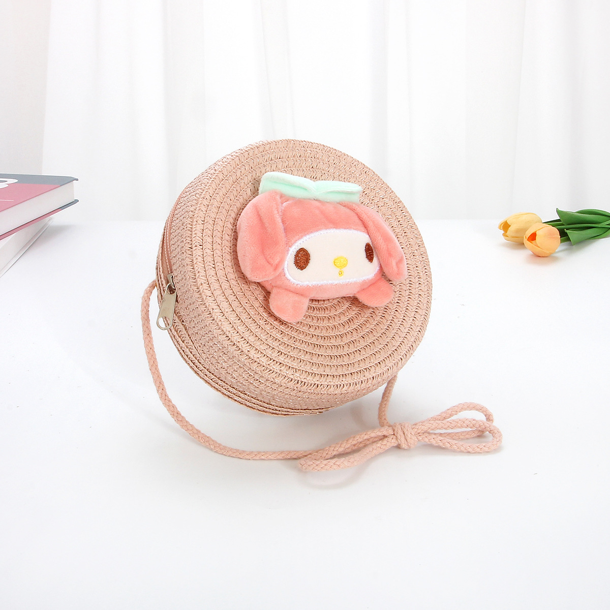 핑크색 둥근 가방 - 샤오메이