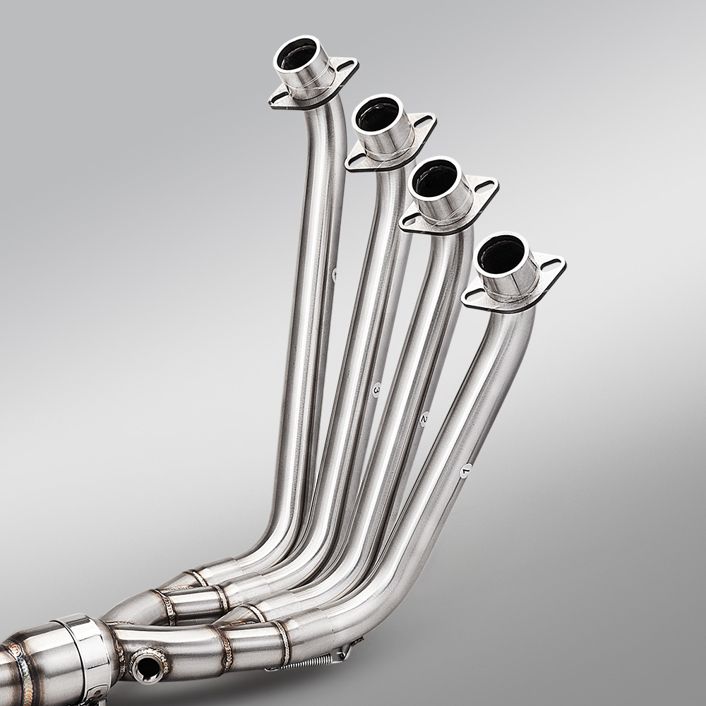 Motorcycle exhaust pipe full system modification suitable for Qianjiang Sai 600 680CC, including front and rear sections