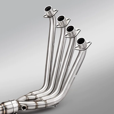 front and rear sections — Motorcycle exhaust pipe