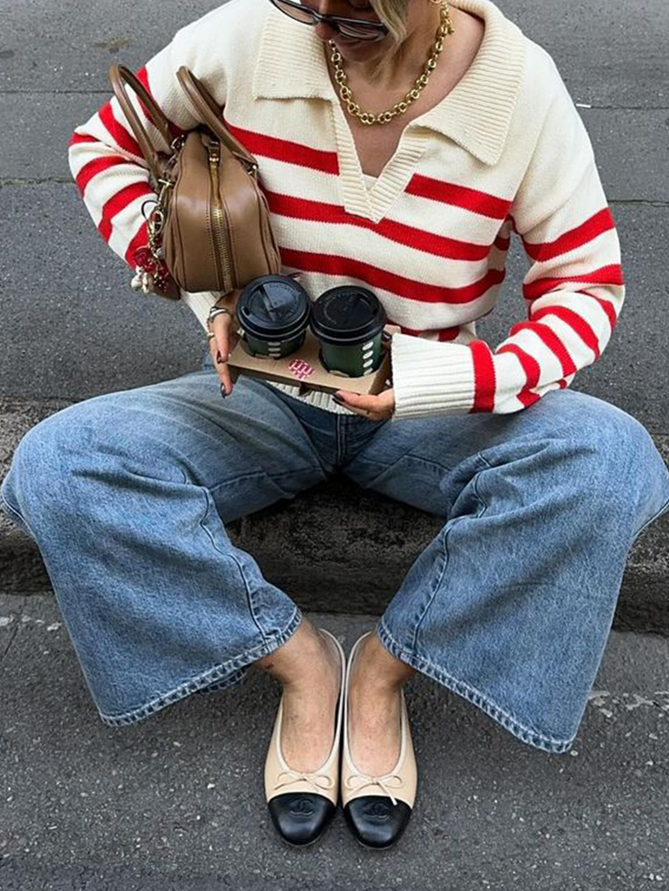 Kaikuo transfronterizo Europa y América a rayas casuales camiseta de lana de manga larga suéter de mujer otoño y invierno 2025 estación independiente de Amazon image 2