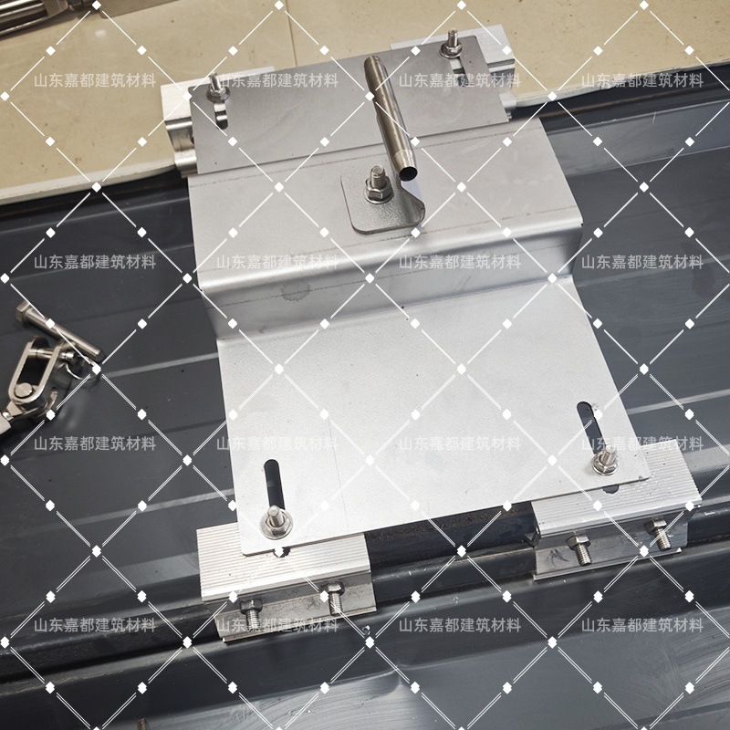 彩钢瓦x型防坠器760屋面临时水平生命线安全支架470防坠落系统