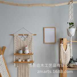 厂家批发diy圆木棒可挂墙支撑杆木棍洞洞板配件木杆挂衣杆逗猫棒