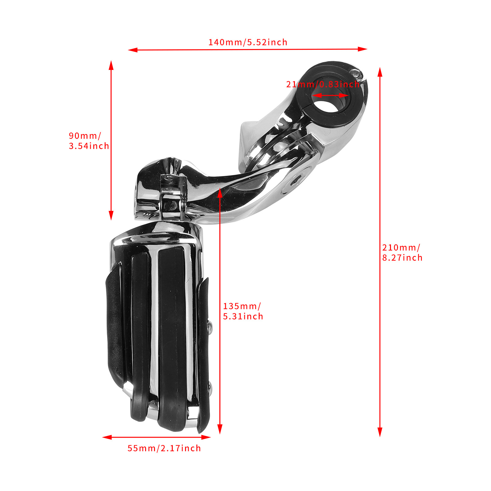 Suitable for Harley Road King Street Glide Modified Aluminum Alloy Footrests Motorcycle Modification Parts