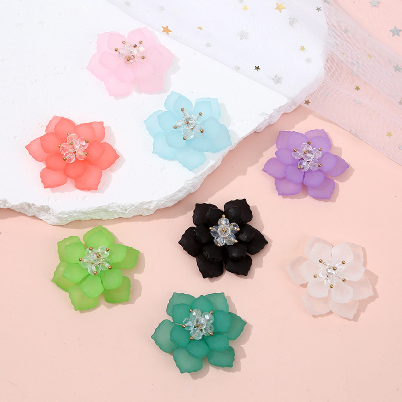 Personalized maple leaf flower Joker hair accessories headdress hair accessories acrylic colorful flowers diy accessories wholesale Personalized maple leaf flower Joker hair accessories headdress hair accessories acrylic colorful flowers diy accessories wholesale