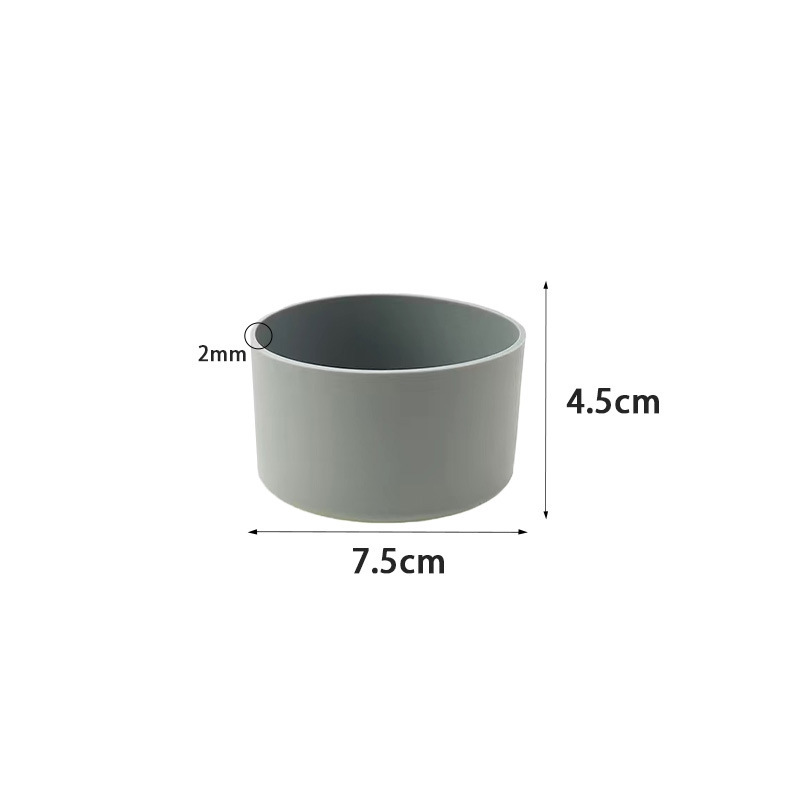 실리콘 컵 슬리브*원형*7.5*4.5cm*회색