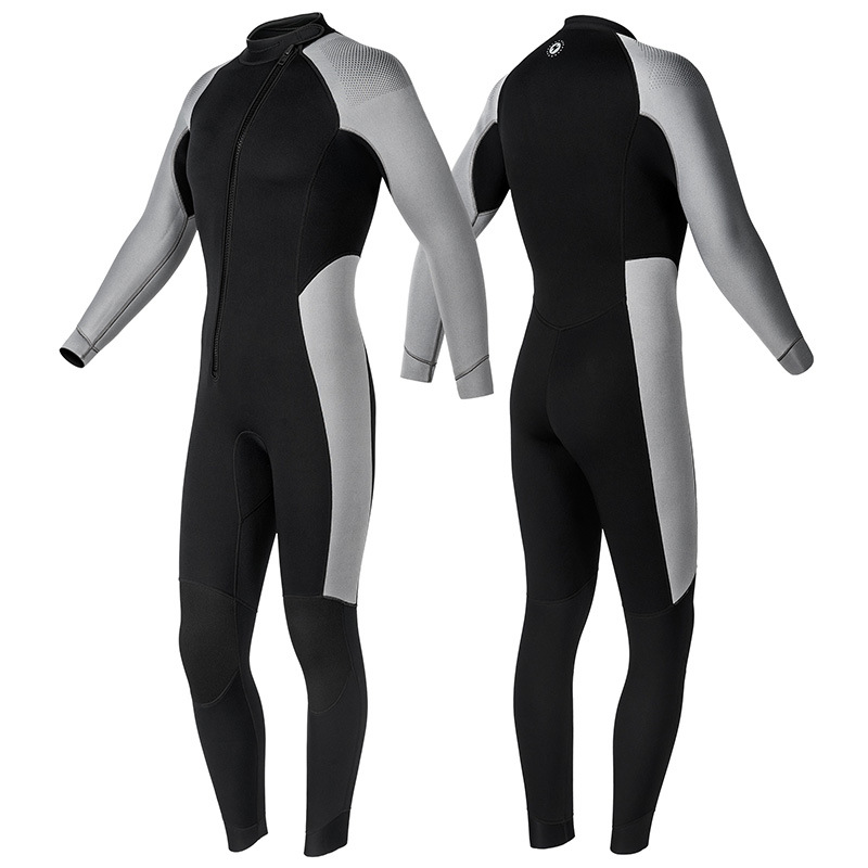 3mm One-Piece Wetsuit Men's Wetsuit Cold-Proof and Warm Snorkeling Surfing Swimming Wetsuit Free Diving