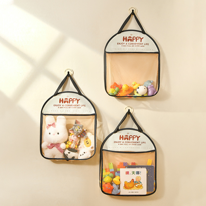 New children's toy socks storage net pocket hanging storage bag behind the door storage artifact sundries storage hanging bag