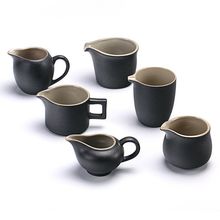 公道杯陶瓷黑陶中式茶漏一体套装简约大号茶海分茶器功夫茶具配件