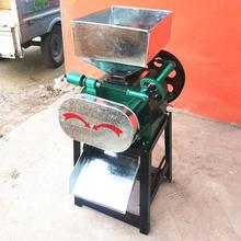高粱核桃仁破碎机 市场批发黄豆轧扁机麦扁机小型杂粮电动挤扁机