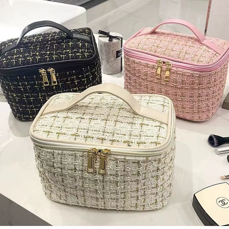 Вместительная портативная косметичка, качественный organizer bag для выхода, стиль Chanel