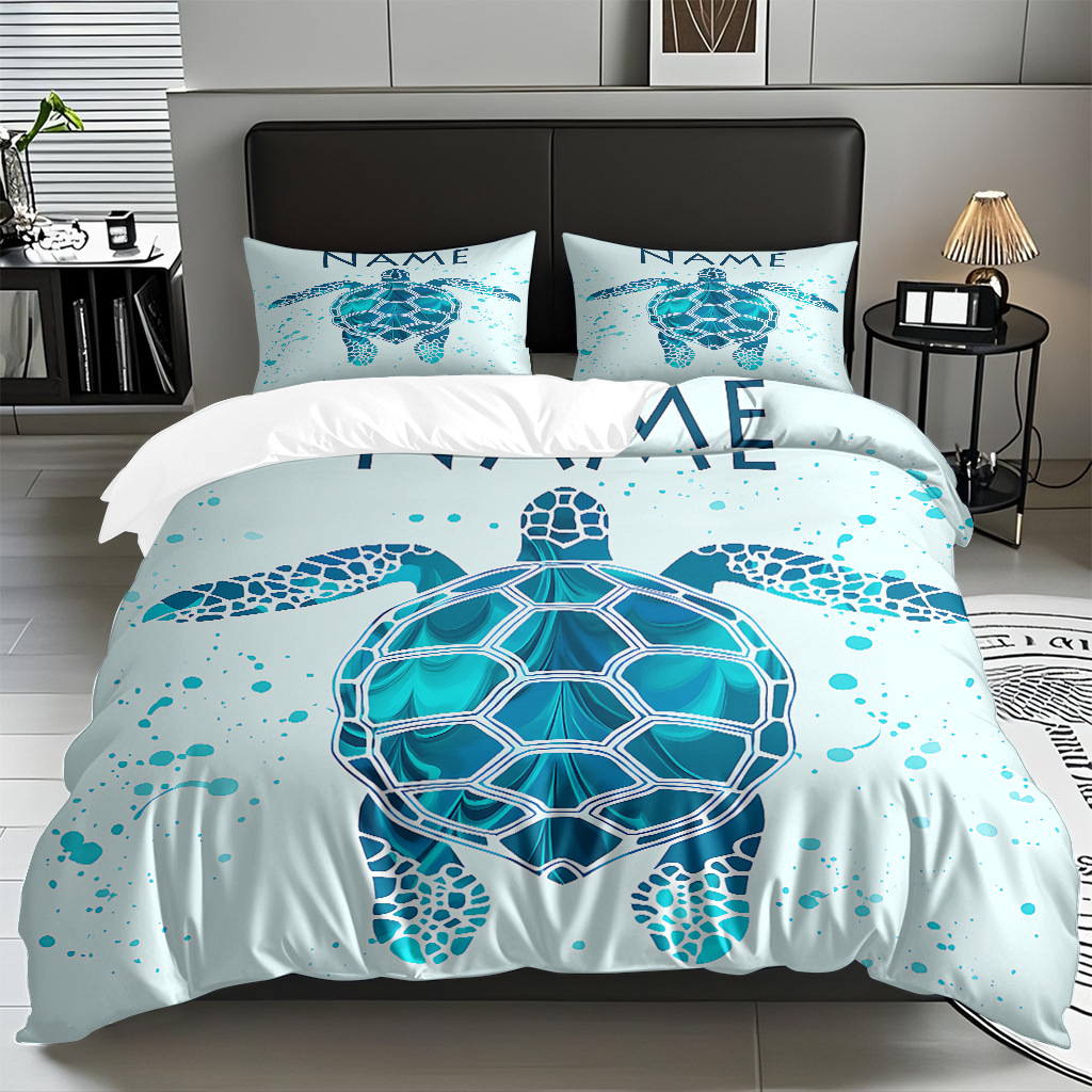 Ventas transfronterizas calientes de una variedad de patrones de reliquias marinas impresión digital colcha