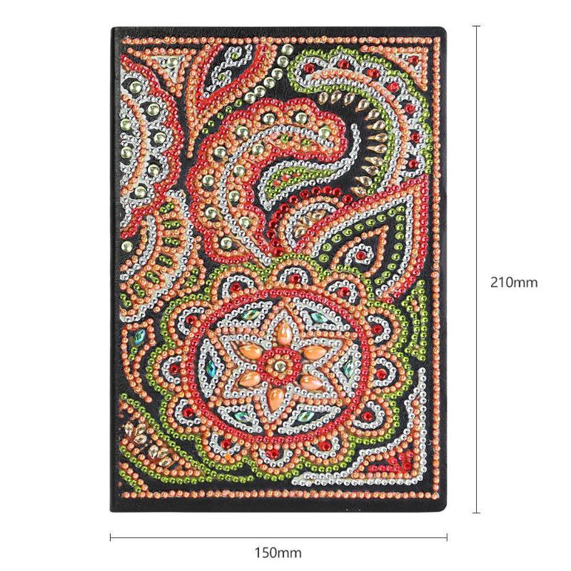 Cuaderno de dibujo de diamantes transfronterizos 5d punto diámetro pintura pegatinas de sexo opuesto mariposa DIY manual cuaderno de notas de cristal