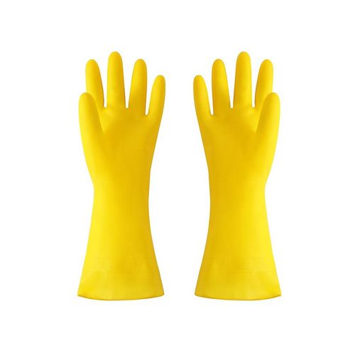 Household kitchen rubber gloves for women cleaning housework washing dishes and clothes thickened durable waterproof and wear-resistant gloves wholesale