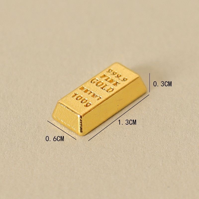 合金金条摆件家居装饰品乔迁礼品金属工艺品厂家批发仿真金条摆件
