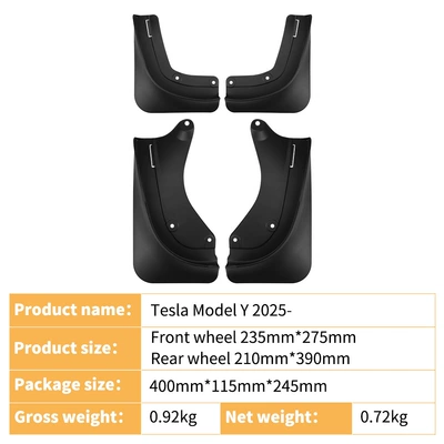 Suitable for Tesla Tesla Mudguard