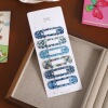 Wave oval blue model [6 pieces]