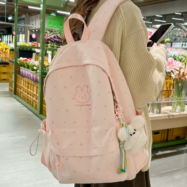 Japanese-style ins-style backpack for junior high school students, cute and versatile backpack for soft girls, fresh and stylish for outings and excursions