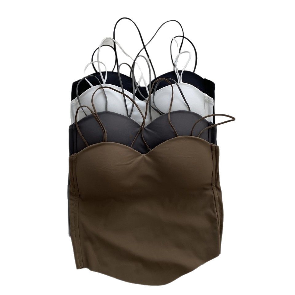 Chaleco de cojín en el pecho con tirantes cruzados de viento puro para mujer