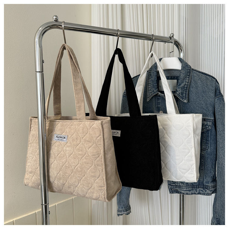 Medium Size Women's Medium All Seasons Canvas Solid Color Classic Style Square Magnetic Buckle Shoulder Bag Handbag