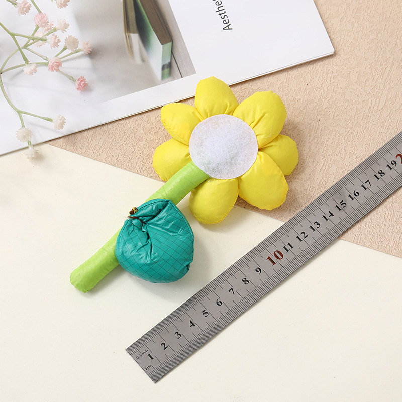패브릭 꽃 브로치 목가적 인 스타일 귀여운 해바라기 해바라기 꽃 도매 diy 액세서리 상자 장식 액세서리