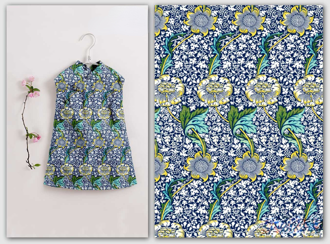 No.6 면 디지털 프린팅 손수 만들기 무지 천 폭 1.1 미터