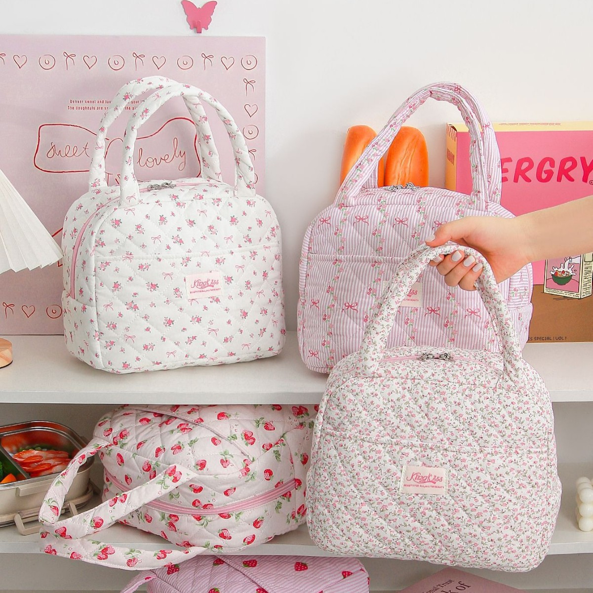 Bolsa Térmica Porta Alimentos de Poliéster Aislado y Portátil para Picnic