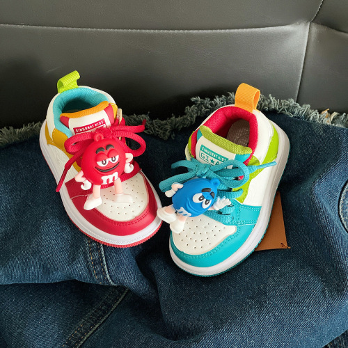 {15-37 sizes} two-year-old baby girl shoes autumn soft-soled baby toddler shoes high-top sneakers children's sports shoes