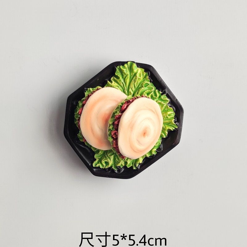 食物冰箱贴立体仿真广东早茶美磁性东坡肉螺蛳粉北京烤鸭磁吸厂家|undefined