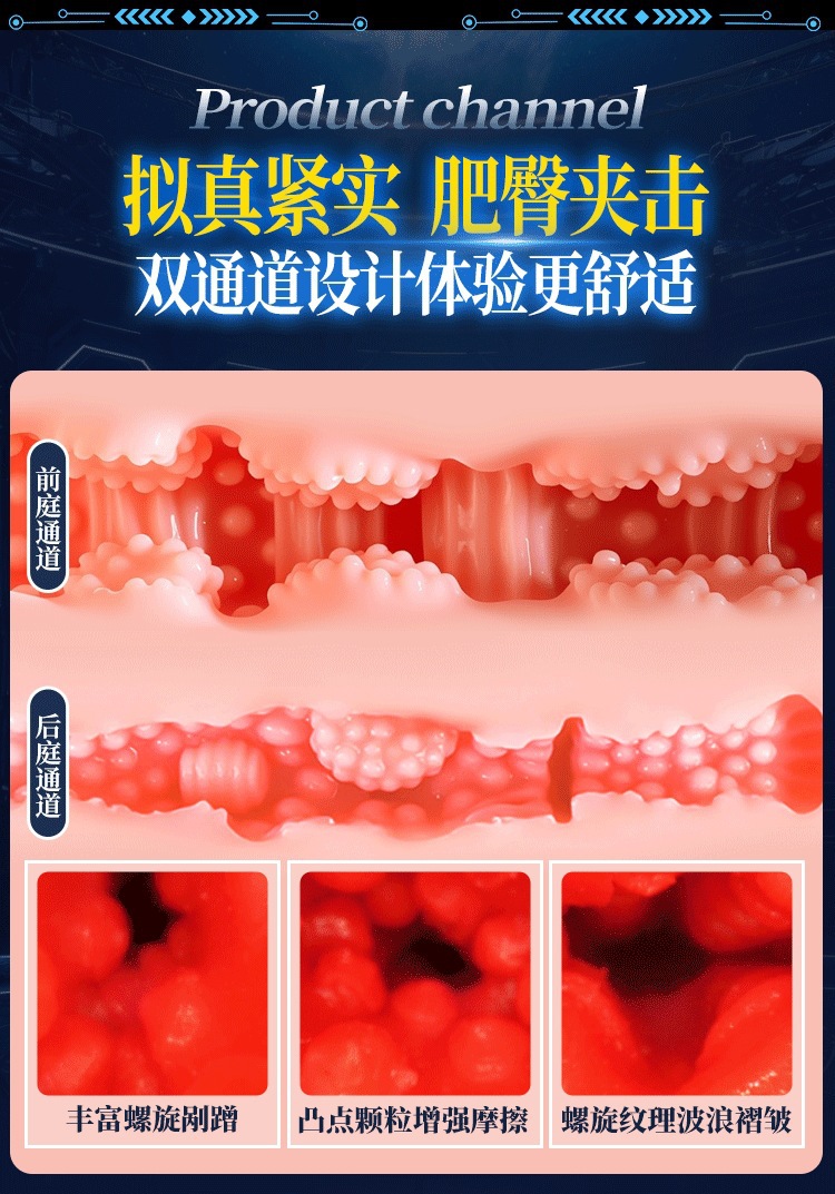 Half-Body Realistic Masturbator with Interactive Suction, Vibration and Voice Interaction — detail image 9