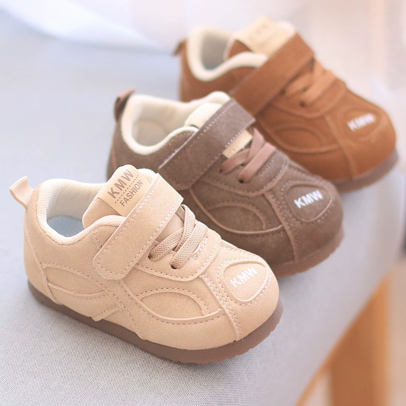 Весенне-осенняя обувь Birkenstock для маленьких мальчиков, спортивная функциональная маленькая кожаная обувь, нескользящая повседневная обувь на мягкой подошве для младенцев, корейская версия для девочек