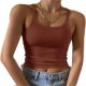 Cross-border Amazon Camisole European and American Vest Women's Summer Spice Girls Outer Wear Thin Vest Navel Milk Silk Top