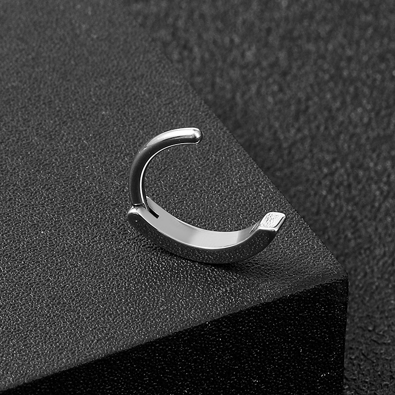 Simple Style Solid Color Stainless Steel Plating Belly Ring 1 Piece display picture 4