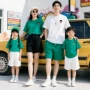 全家装四口夏款母子上衣