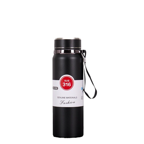 316 Stainless Steel Insulated Cup Lanyard Large Capacity Travel Mug Business Water Bottle Hiking Tea Cup Strap Bottle Wholesale