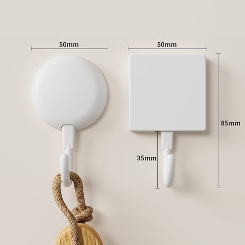 Strong adhesive hook, hole-free and traceless hook for bathroom and kitchen, super-sticky wall-mounted hanger for clothes, kitchen hooks