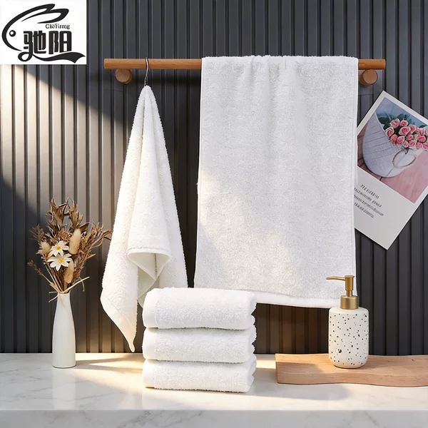 Disposable cotton towel hotel bath center foot bath white towel soft absorbent cotton LOGO